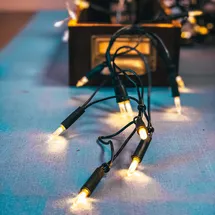 Hellum Mini-Lichterkette klar 7,35 m grün