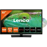 Lenco DVL-3273BK (V2) - 32-Zoll Smart-TV mit integrierter DVD-Player, Schwarz