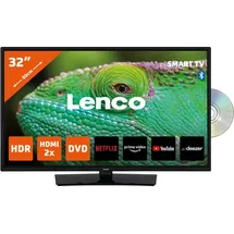 Lenco DVL-3273BK (V2) - 32-Zoll Smart-TV mit integrierter DVD-Player, Schwarz
