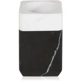 Möve Black & White Zahnbüstenhalter aus Marmor, black/snow
