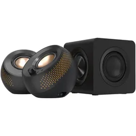 Creative Labs Creative Pebble X Plus 2.1 Lautsprecher, Bluetooth 5.3, USB-C, Schwarz