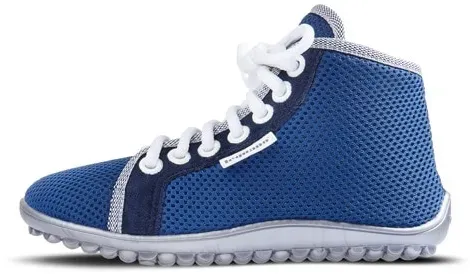 Barfußschuh LEGUANO "LEGUANITO AKTIV PLUS" Gr. 23, blau Kinder Schuhe Barfußschuh Schnürboots Sommerboots Schnürschuh, Schnürboot, Freizeitschuh mit speziell entwickelter Sohle