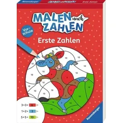 RAVENSBURGER 41619 Malen nach Zahlen, Vorschule: Erste Zahlen