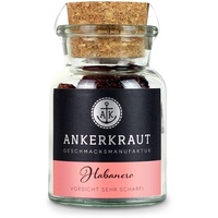 Ankerkraut Habanero, SCHARF, Chilis der Habanero Pflanze, ganz, 12g im Korkenglas