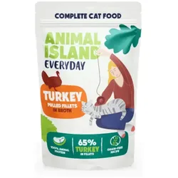 ANIMAL ISLAND Täglich mit Putenfilets in Brühe 12x85g