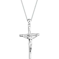 Elli Kreuz Jesus Konfirmation Kommunion 925 Silber Damen 