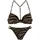 Bruno Banani Push-Up-Bikini Damen Schwarz/Gold 34 Cup C