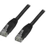 deltaco UTP Cat6 RJ-45, RJ-45, Schwarz 5 m TP-65S,