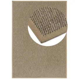 DEKOWE Teppichboden DEKOWE "Naturino Prestige Spezial", braun (camel), B:67cm H:10mm L:150cm, Obermaterial: 100% Polypropylen, Teppiche, Flachgewebe, meliert, Sisal Optik, In- und Outdoor geeignet
