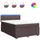 vidaXL Boxspringbett 140 x 200 cm Dunkelbraun
