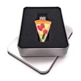 Onwomania Pizza Essen Fast Food USB Stick in Alu Geschenkbox 64 GB USB 2.0