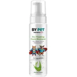 BYPET Trockenwasch- und Pflegeshampoo für Katzen und Hunde, Hundeshampoo Katzenshampoo, Feder-Hautpflegeschaum mit Aloe Vera-Anteil, 200 ml