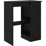 vidaXL Bartisch mit Regal 90 x 47,5 x 103,5 cm Schwarz