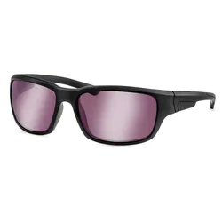 Sonnenbrille ESCHENBACH OPTIK "Sportfassung acunis 75", Damen, schwarz, unifarben mit Farbeinsatz, sportlich, Brillen, mit Silberverspiegelung mit hohen Blendschutz