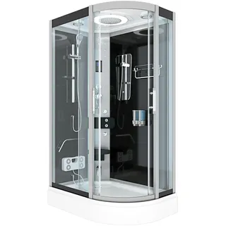AcquaVapore Duschkabine Komplettdusche Fertigdusche Dusche D60-73T0R-EC 80x120 cm mit 2K Scheiben Versiegelung