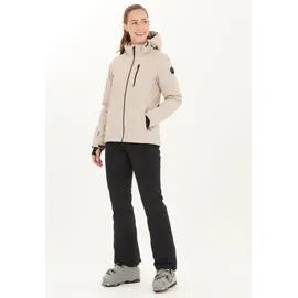 Whistler Skijacke WHISTLER "Drizzle", Damen, Gr. 48, grau (taupe), 100% Polyester, unifarben, normal, ohne Ausschnitt, Jacken Skijacke, in multifunktionaler und schützender Qualität