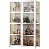 JSLJDM Vitrinenschrank Sammlervitrine Stehend Standvitrine Glasvitrine Acryl Vitrine Standvitrine Acryl Vitrine Doppeltüren Großer Kapazität Sammlervitrine Handgefertigtes Lagerregal für Waren