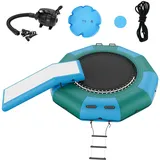 Aufblasbarer Wassertrampolin Mit Rutsche & Leiter, Wasserdichte, Abriebfeste, La