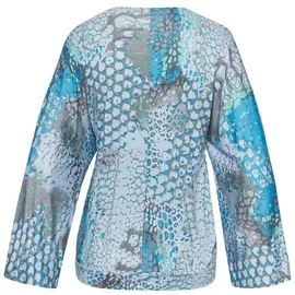 Buffalo Fledermausshirt Damen blau bedruckt Gr.32/34