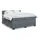 vidaXL Boxspringbett mit Matratze Dunkelgrau 200x200 cm Samt