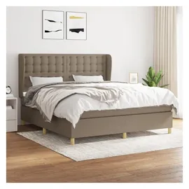 vidaXL Boxspringbett 180 x 200 cm Taupe