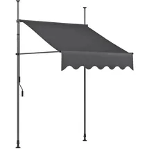 Garden Pleasure Klemmmarkise 200 x 120 cm granit