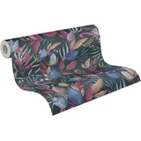 Livingwalls Vliestapete Still Bloom 10 m x 0,53 m 1 St Blau