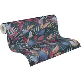 Livingwalls Vliestapete Still Bloom 10 m x 0,53 m 1 St Blau