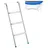 Relaxdays Leiter für Trampolin Blau,Silber