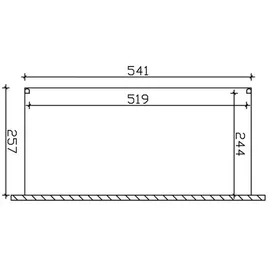 SKANHOLZ Genua 541 x 257 cm weiß
