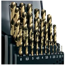luxuskollektion Bohrer HSS M35 Cobalt 5 Prozent DIN338 135 Split 1 mm 10 mm 19