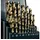 luxuskollektion Bohrer HSS M35 Cobalt 5 Prozent DIN338 135 Split 1 mm 10 mm 19