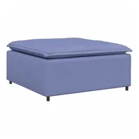 VidaXL Sofaelement Modulares Sofa-Fußhocker-Modul Jeansblau 100x100x48 cm blau 100