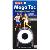 Tourna Unique Unisex – Erwachsene Overgrip Mega Tac 3er, Weiß, Standard