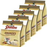 Domino Kaffeepads Mandeln 18 Pads - für Senseo geeignet (5er Pack)