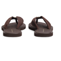 Zehentrenner TOMMY HILFIGER "TH SCANDI SOFT SUMMER SANDAL", Damen, Gr. 42, dunkelbraun, Baumwolle, Schuhe Zehentrenner, Sommerschuh, Strandschuh mit Schmuckelement