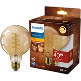 Philips Filament-Lampe Bernstein 40W, Flame Dimmable E27