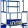 CLP Steckregal mit Werkbank Metall blau