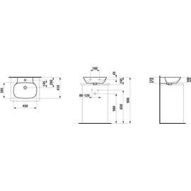 Laufen INO Handwaschbecken, H8163000001111,