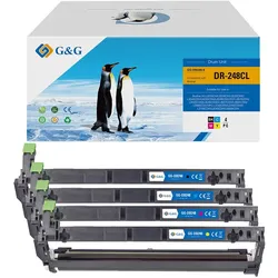 4 G&G Trommeln ersetzen Brother DR248CL