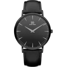 Danish Design HerrenArmbanduhr Edelstahl-Gehäuse, Leder-Armband