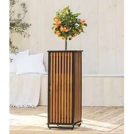 Dehner Boston 33 x 84 x 33 cm Schwarz/Braun