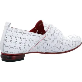 SIMEN Klassische Schnürschuhe Damen weiß, 39 EU