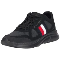 Tommy Hilfiger MODERN RUNNER KNIT EVO ESS Mittelhoher Schnitt (Schuhe) Herren, Schwarz (Black), 40 EU