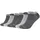Mustang Casual Bio-Baumwolle Sneakersocken 6er Pack Dark Grey Mix 39-42