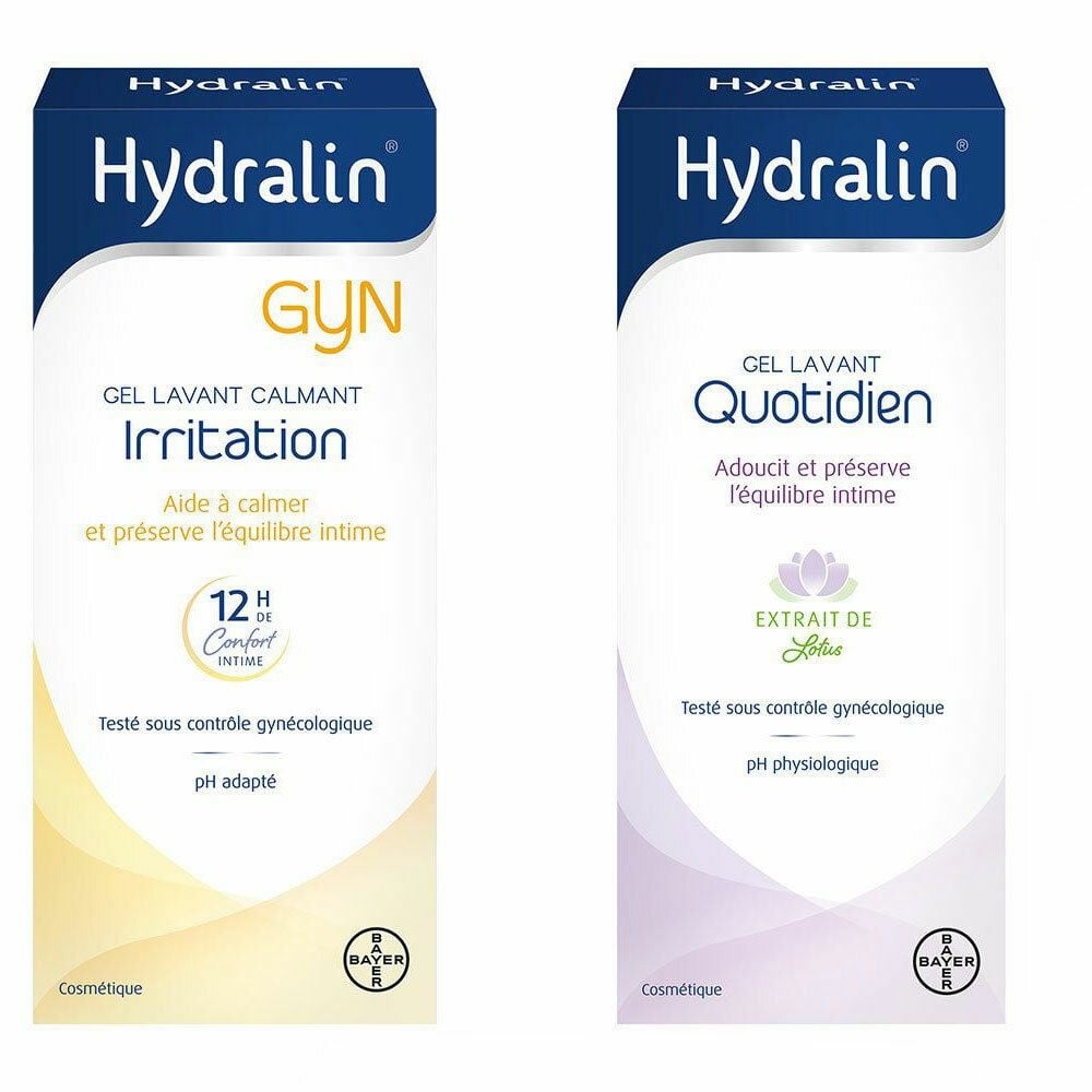 Hydralin® Quotidien Gel Lavant + Gyn Irritation Gel Lavant Calmant 1 pc(s) gel(s)