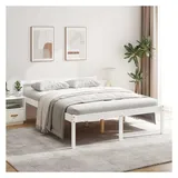 vidaXL Seniorenbett 150 x 200 cm Weiß