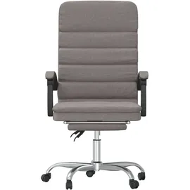 vidaXL Bürostuhl mit Massagefunktion Stoff Taupe