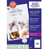 Avery Zweckform Fotopapier 2798 DIN A4 hochglänzend 200 g/qm 100 Blatt