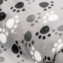 Wellness-Fleece "Tatzen", grau-color